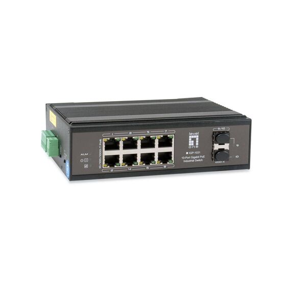 LevelOne 10-Port Gigabit PoE Industrial Switch IGP1031