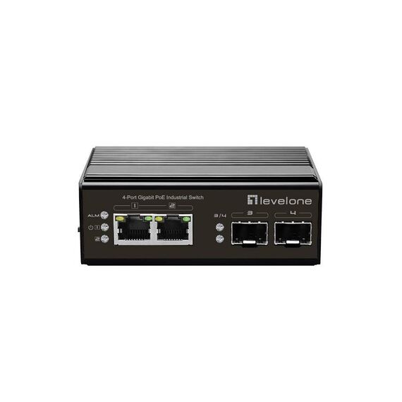 LevelOne 4-Port Gigabit PoE Industrial Switch IGP0432