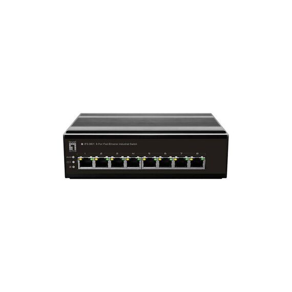 LevelOne 8-Port Fast Ethernet Industrial Switch IFS0801