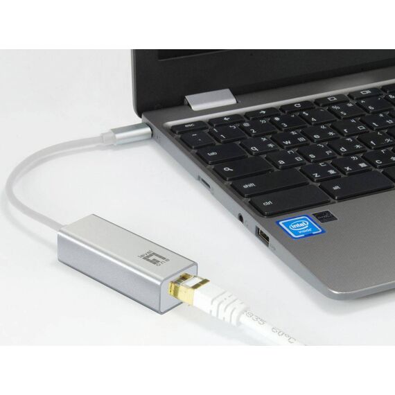 LevelOne Adapter USBC > RJ45 101001000 0.15m USB0402V3