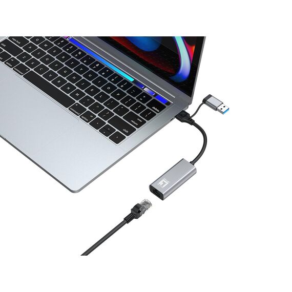 LevelOne USB-0423, Wired, USB Type-A USB Type-C, Ethernet, USB0423