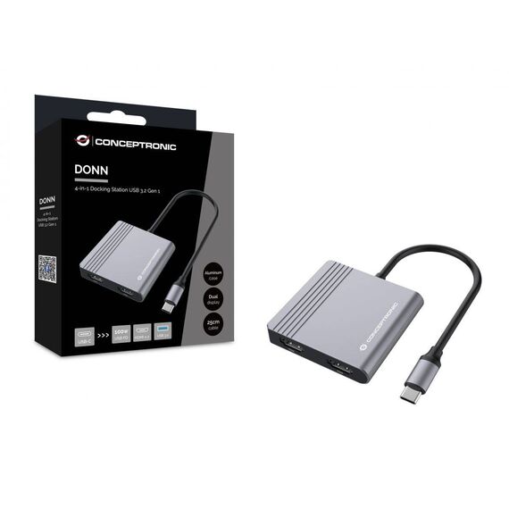 Conceptronic Docking station USBC 2 x DONN13G