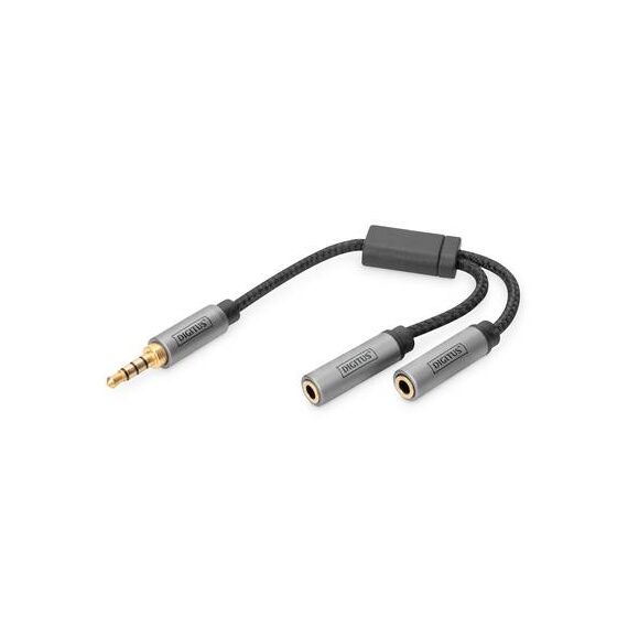 DIGITUS Audio splitter 4pole mini jack plug   DB510320002S