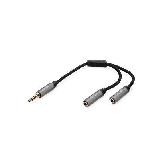 DIGITUS Audio splitter stereo mini jack male   DB510310002S