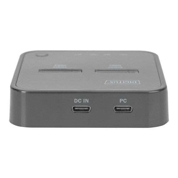 DIGITUS SSD docking station bays: 2 M.2 M.2 NVMe Card DA71545