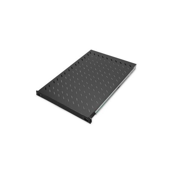 Digitus Rack shelf black, RAL 9005 1U DN19 TRAY21000SW