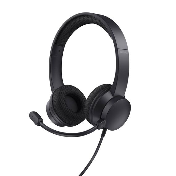 Trust Ayda USB-ENC PC headset, Wired, 20 - USB Type-A, Black