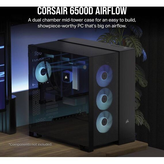 CORSAIR 6500D AIRFLOW Mid tower ATX windowed side CC9011259WW
