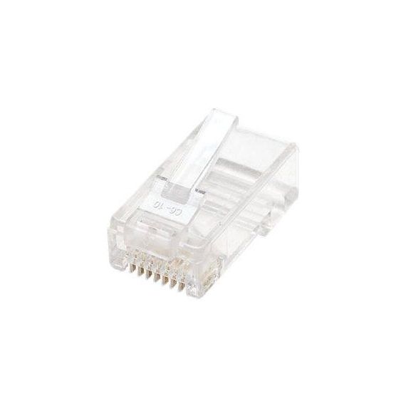 Intellinet RJ45 Modular Plugs, Cat5e, UTP, 2-prong, for stranded wire, 15 µ gold plated contacts, 100 pack - Network connector - RJ-45 (M) - UTP - CAT 5e (pack of 100)