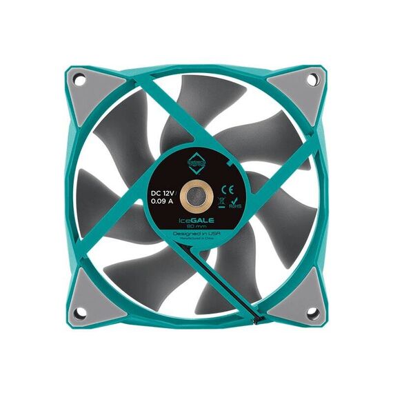 Iceberg Thermal IceGale - Case fan - 80 mm - teal | ICEGALE08-A0A