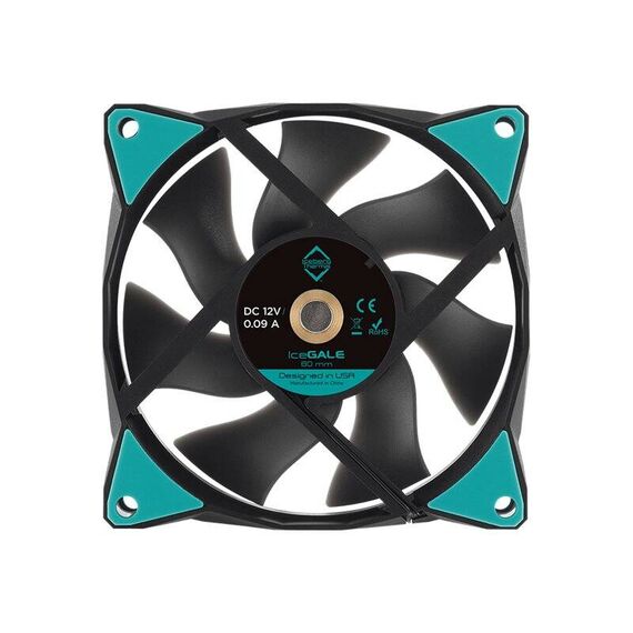 Iceberg Thermal IceGale - Case fan - 80 mm - blac | ICEGALE08-C0A