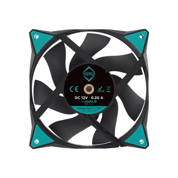 IceGale - Case fan - 120 mm - black (pack of 3) | ICEGALE12-C3A