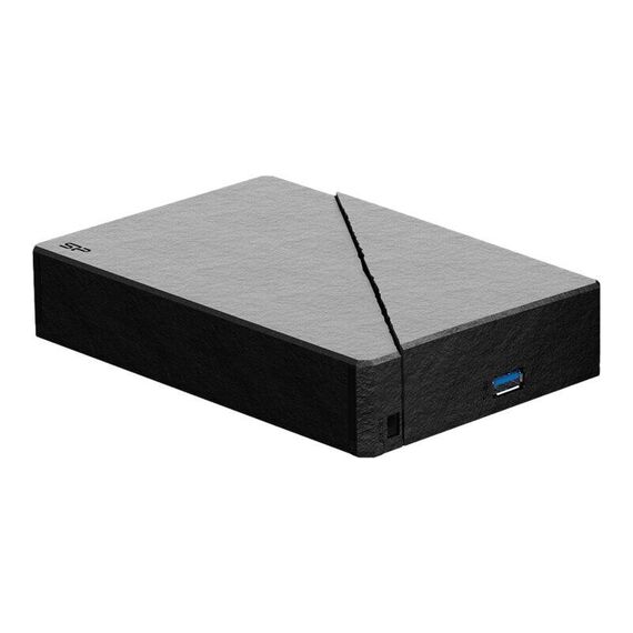 SILICON POWER Stream S07 - Hard drive - 6 TB - external (desktop) - USB 3.1 Gen 1 - 256-bit AES - black