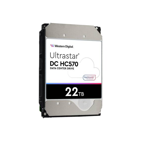 WD Ultrastar DC HC570 - Hard drive - 22 TB - internal - 3.5" - SAS 12Gb/s - 7200 rpm - buffer: 512 MB