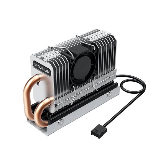 GrauGear G-M2HP04-F -  Black - Silver Hard Drive Cooler