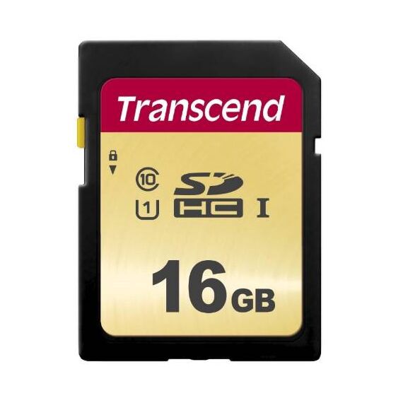 Transcend 500S Flash memory card 16 GB UHSI U1 TS16GSDC500S