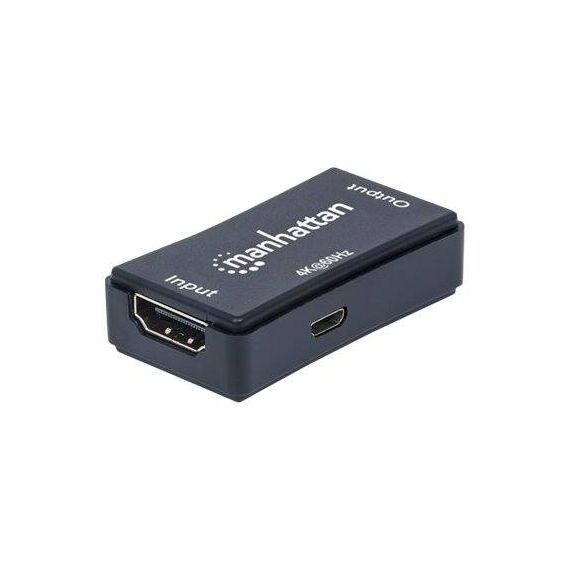 Manhattan HDMI Repeater, 4K@60Hz, Active, Boosts HDMI Si | 207621