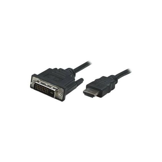 Manhattan HDMI to DVI-D 24+1 Cable, 1m, Male to Male, Bl | 322782