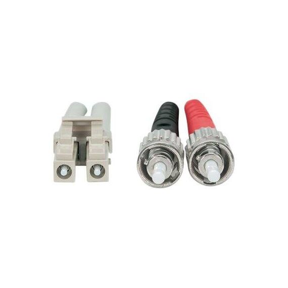 Intellinet Fibre Optic Patch Cable, OM3, ST/LC, 2m, Aqua | 751001