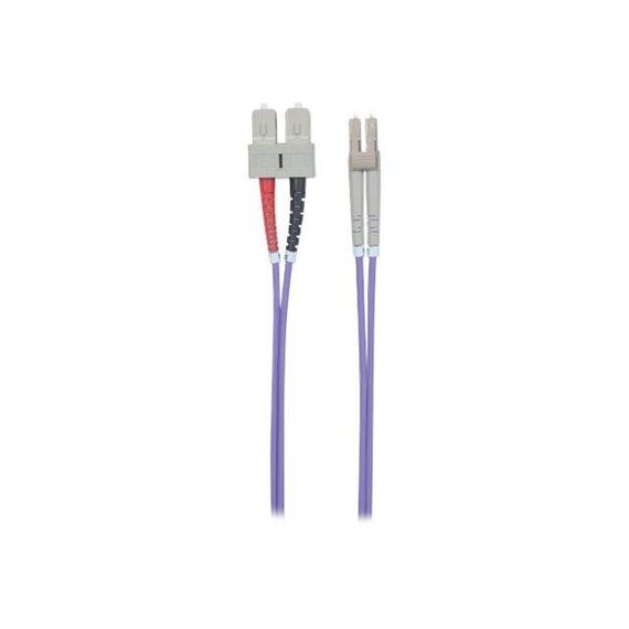 Intellinet Fibre Optic Patch Cable, OM4, LC/SC, 1m, Viol | 751049