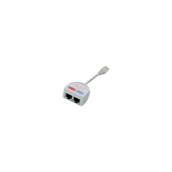 Lindy UTP Port Doubler - Network splitter - RJ-45 (M) to  | 34002