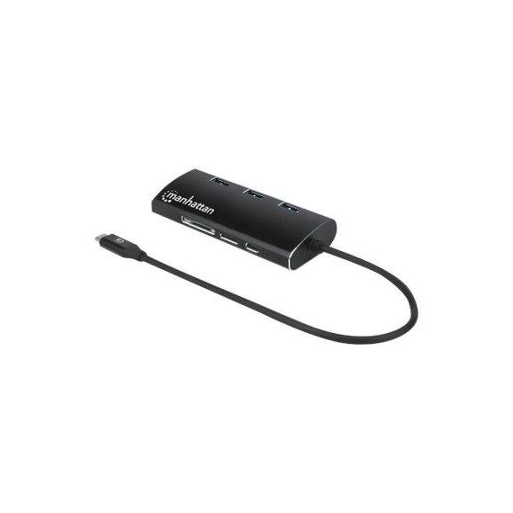 Manhattan USB-C Dock/Hub with Card Reader, Ports (x6) Et | 152440