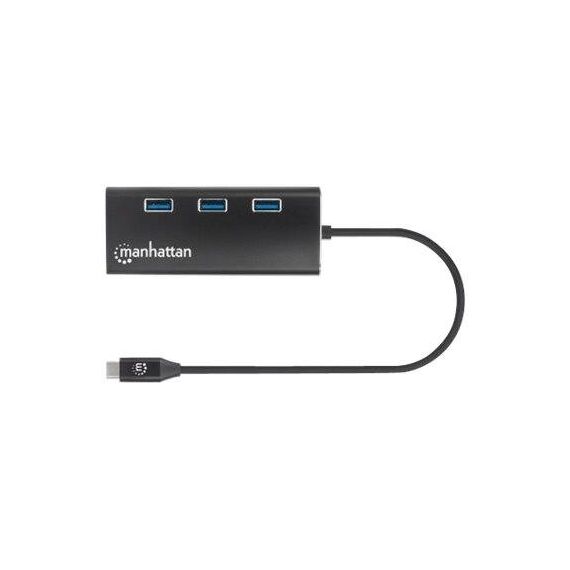 Manhattan USB-C Dock/Hub with Card Reader, Ports (x6) Et | 152440