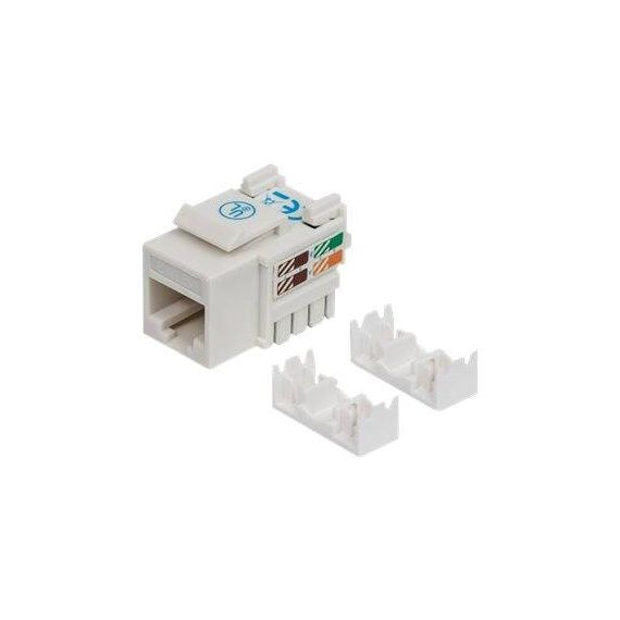 Intellinet Keystone Jack, Cat6, UTP, Punch-down, White - | 210591