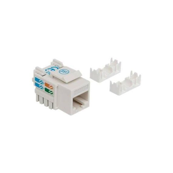 Intellinet Keystone Jack, Cat6, UTP, Punch-down, White - | 210591