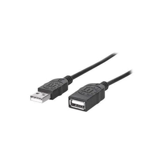 Manhattan USB-A to USB-A Extension Cable, 1.8m, Male to  | 338653