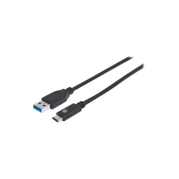Manhattan USB-C to USB-A Cable, 1m, Male to Male, 10 Gbp | 353373