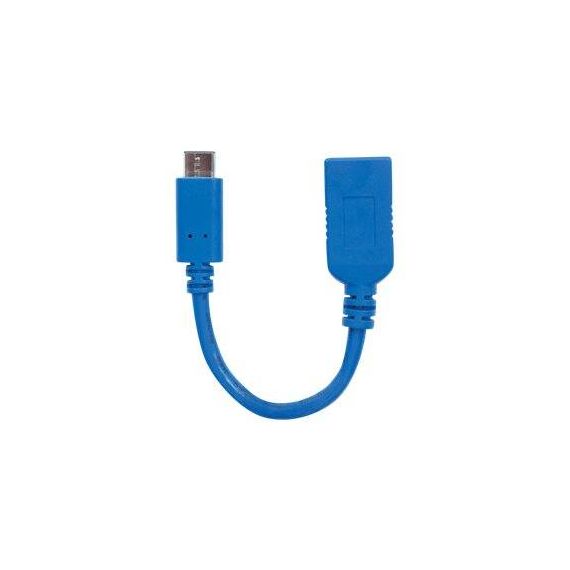 Manhattan USB-C to USB-A Cable, 15cm, Male to Female, 5  | 353540