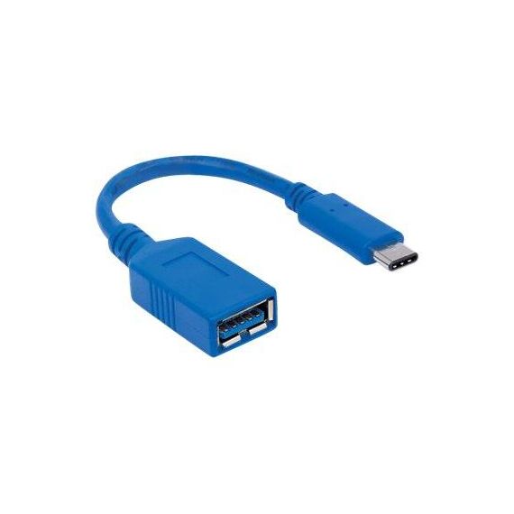 Manhattan USB-C to USB-A Cable, 15cm, Male to Female, 5  | 353540