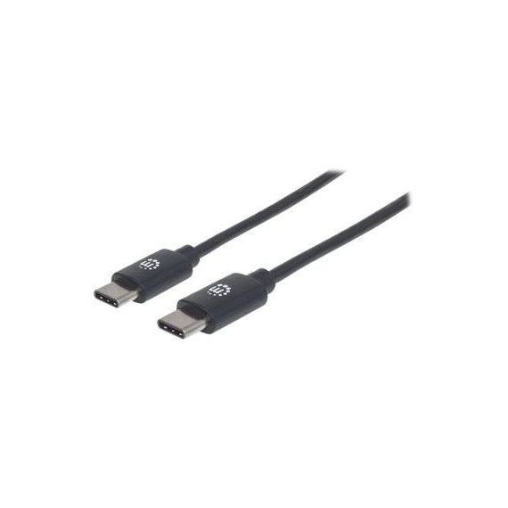 Manhattan USB-C to USB-C Cable, 3m, Male to Male, Black, | 354882
