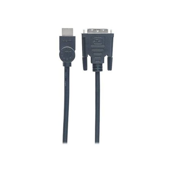 Manhattan HDMI to DVI-D 24+1 Cable, 3m, Male to Male, Bl | 372510