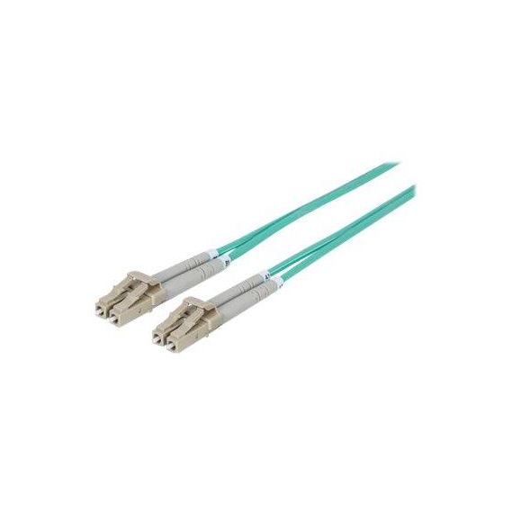 Intellinet Fibre Optic Patch Cable, OM3, LC/LC, 1m, Aqua | 750868