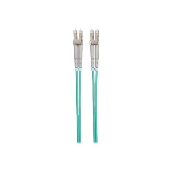 Intellinet Fibre Optic Patch Cable, OM3, LC/LC, 1m, Aqua | 750868