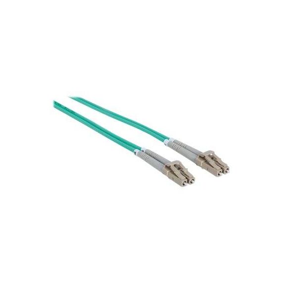 Intellinet Fibre Optic Patch Cable, OM3, LC/LC, 1m, Aqua | 750868