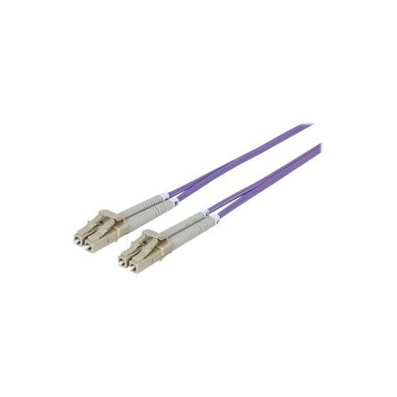 Intellinet Fibre Optic Patch Cable, OM4, LC/LC, 1m, Viol | 750875