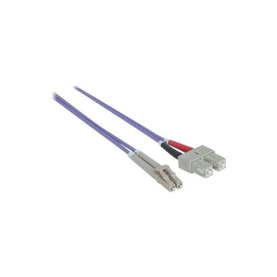 Intellinet Fibre Optic Patch Cable, OM4, LC/SC, 5m, Viol | 751056