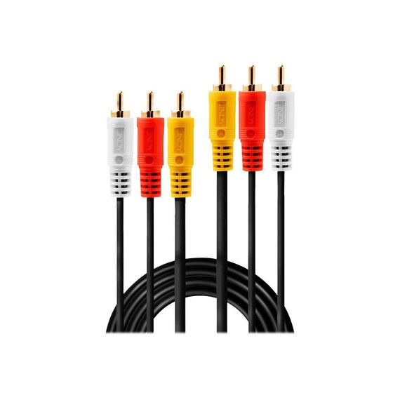 Lindy Premium - Video / audio cable - composite video / a | 35690