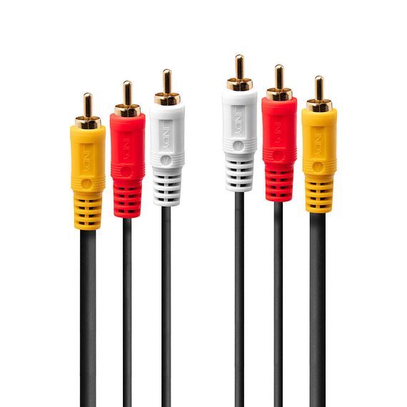 Lindy Premium - Video / audio cable - composite video / a | 35690