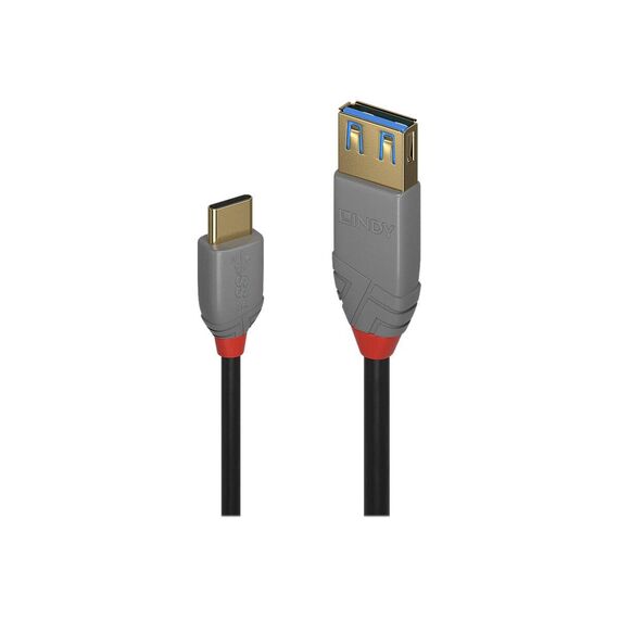 Lindy Black Line - USB cable - USB-C (M) to USB Type A (F | 36895