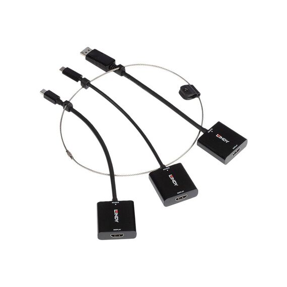 Lindy - Adapter - black - 4K60Hz (3840 x 2160) support | 38304