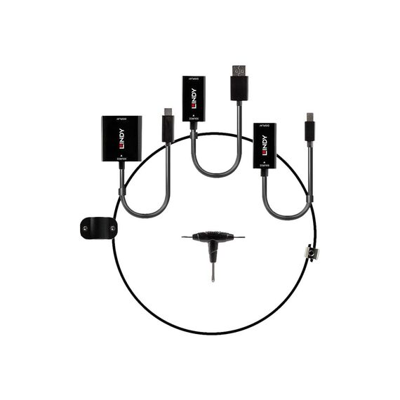 Lindy - Adapter - black - 4K60Hz (3840 x 2160) support | 38304