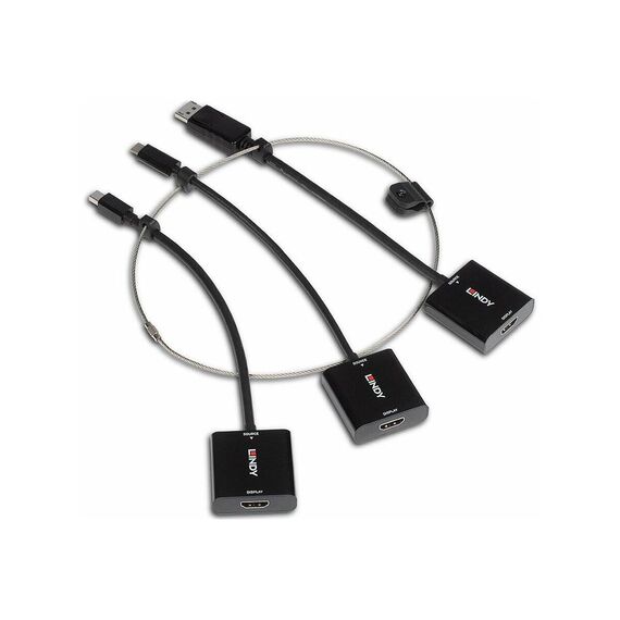 Lindy - Adapter - black - 4K60Hz (3840 x 2160) support | 38304