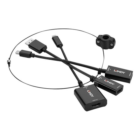 Lindy - Adapter - black - 4K60Hz (3840 x 2160) support | 38304