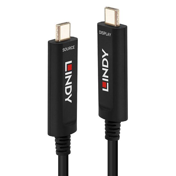 Lindy Fibre Optic Hybrid USB Type C Video Cable - USB cab | 38503