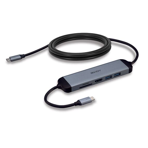 LINDY USB 3.2 Type C Laptop Micro Dock with 1.4m USB PD C | 43326