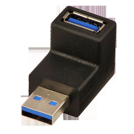 Lindy USB 3.0 90 Degree Down Type A Male to A Female Righ | 71260